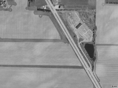 Tuscola Drive-In Theatre - Aerial - Photo From Terraserver (newer photo)